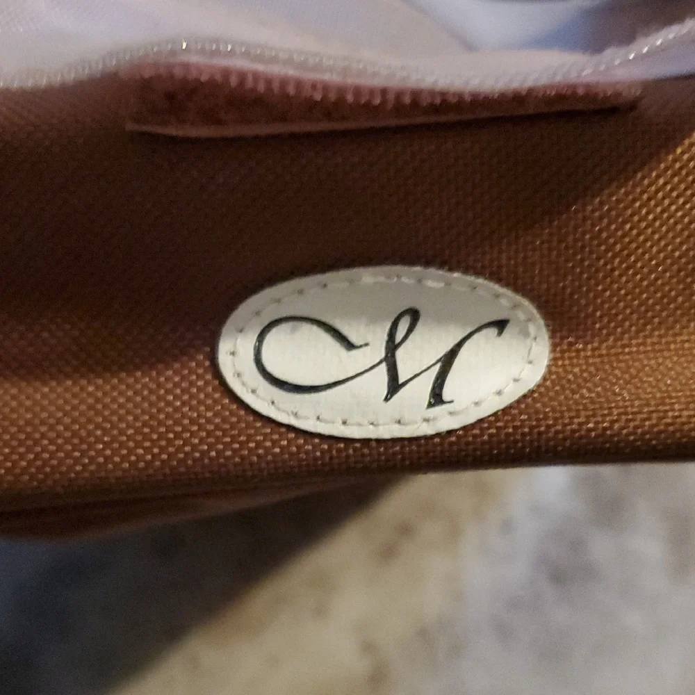 Creative Memories Tan and Pink Organizer Bag